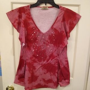 💗One World top with grommets (S)